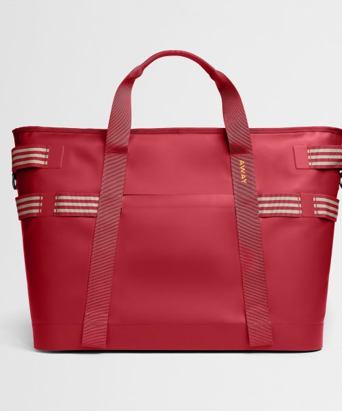 Cooler Tote in Cherry Red