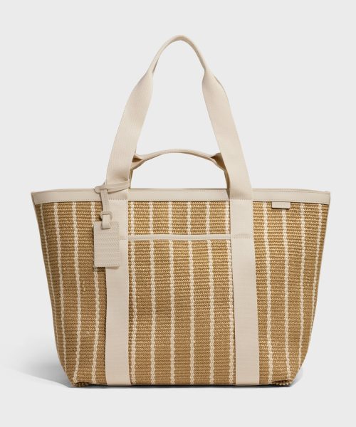 Riviera Straw Tote in White Seagrass