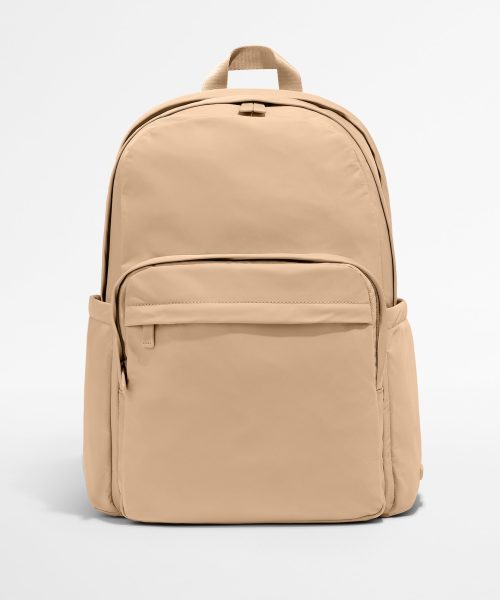 Large Featherlight Backpack in Camel Brown