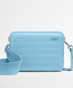 The Mini Crossbody in Glazed Opal Blue