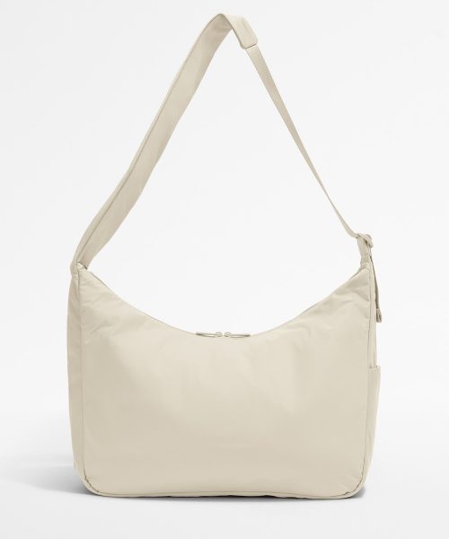 Large Featherlight Crossbody in Salt White